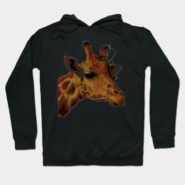 Cross Stitch Giraffe Hoodie by The Craft ACE